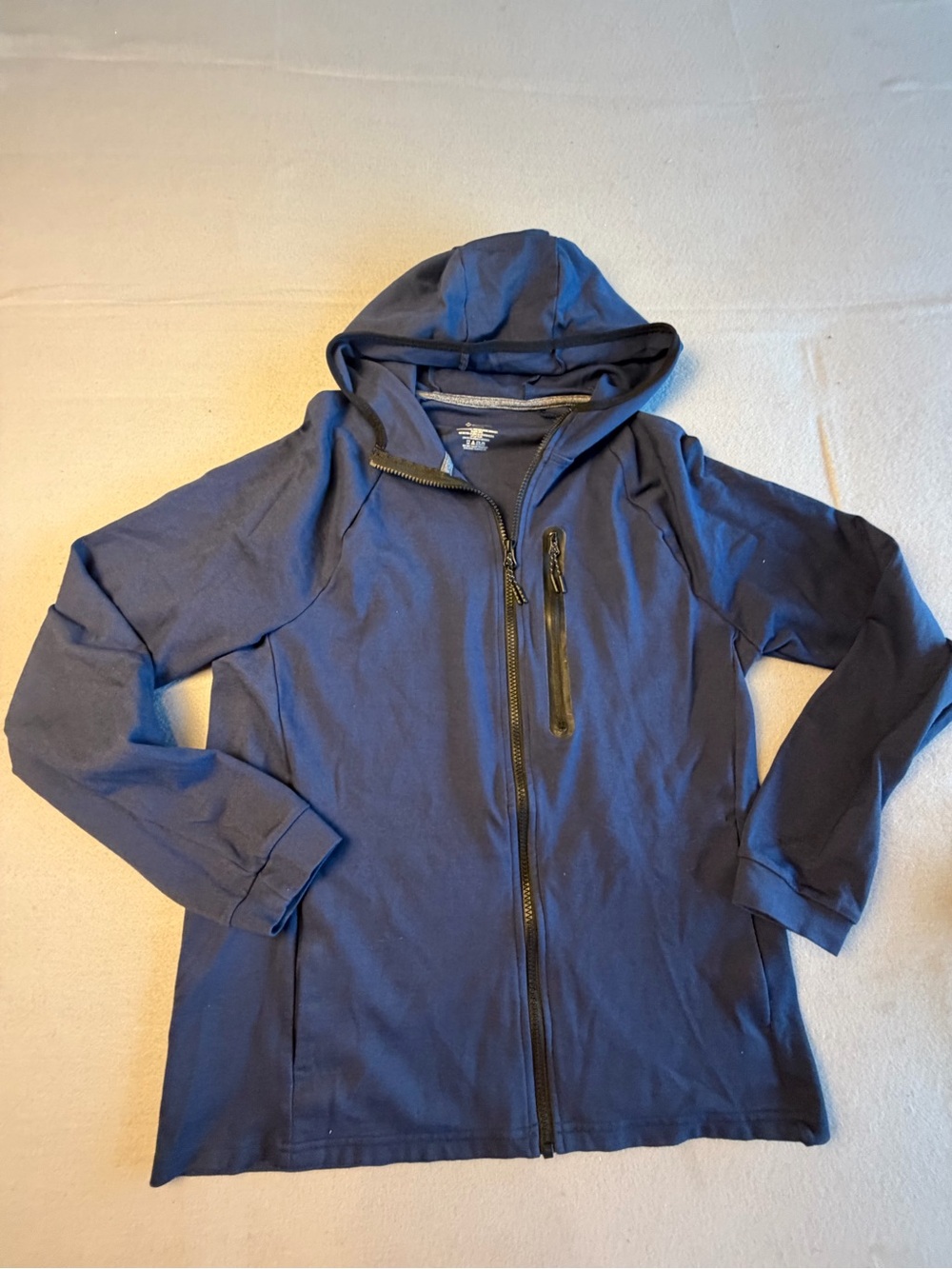Men's Hooded Performance Zip Jacket - Navy S